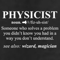 Physicist Definition Wizard Scientist Physics Tshirt Funny 25L Jumbo Tote