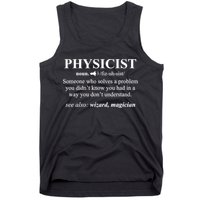 Physicist Definition Wizard Scientist Physics Tshirt Funny Tank Top