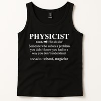 Physicist Definition Wizard Scientist Physics Tshirt Funny Tank Top