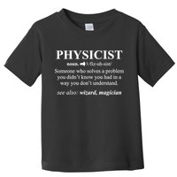 Physicist Definition Wizard Scientist Physics Tshirt Funny Toddler T-Shirt