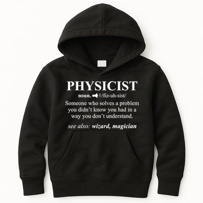 Physicist Definition Wizard Scientist Physics Tshirt Funny Kids Hoodie