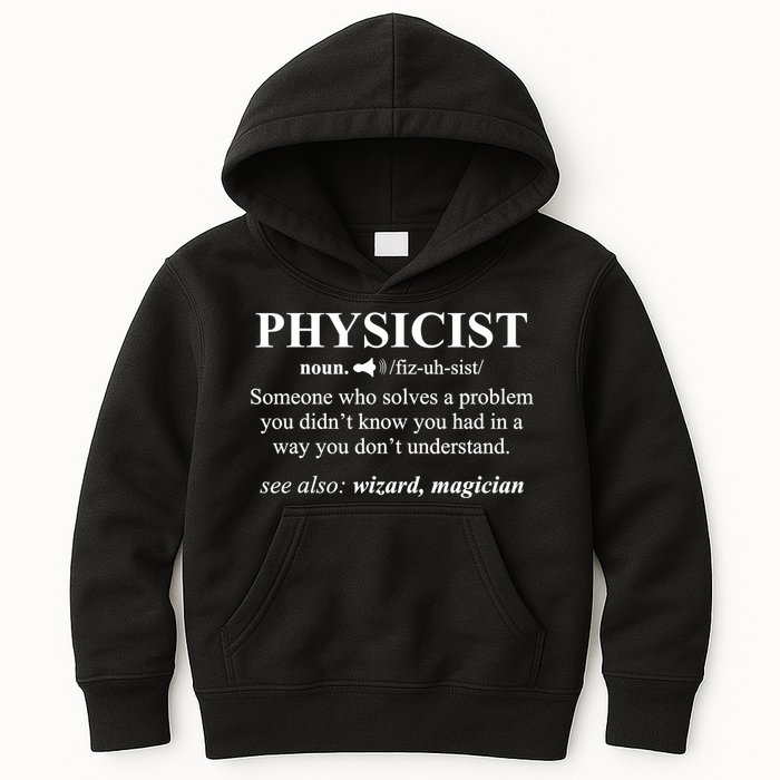 Physicist Definition Wizard Scientist Physics Tshirt Funny Kids Hoodie