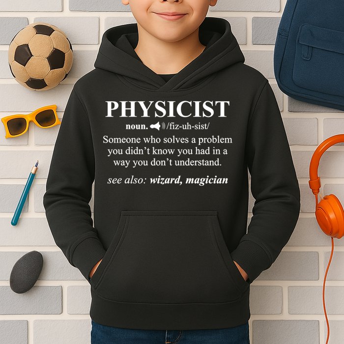Physicist Definition Wizard Scientist Physics Tshirt Funny Kids Hoodie