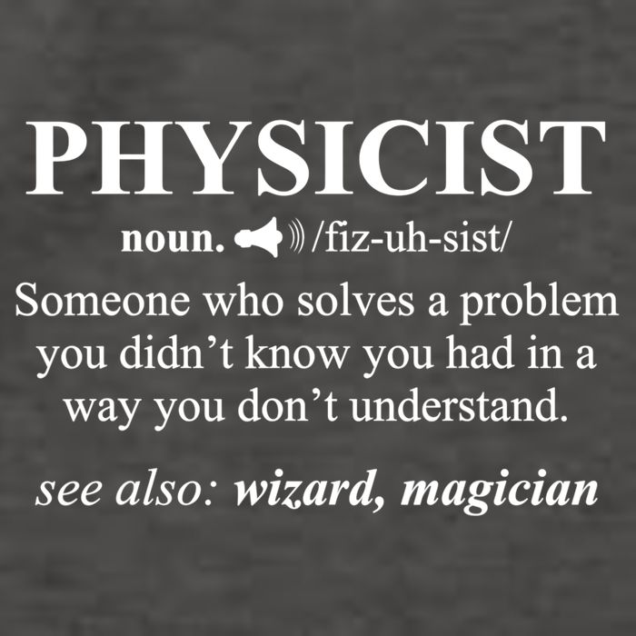 Physicist Definition Wizard Scientist Physics Tshirt Funny Vector Backpack