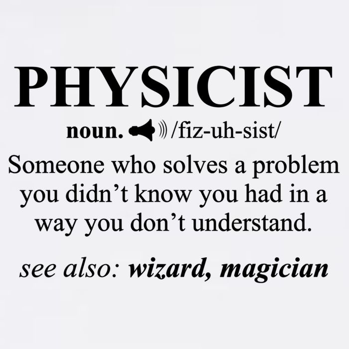 Physicist Definition Wizard Scientist Physics Tshirt Funny Garment-Dyed Sweatshirt