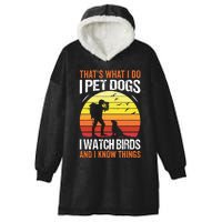 Pet Dogs Watch Birds Hooded Wearable Blanket