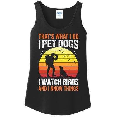 Pet Dogs Watch Birds Ladies Essential Tank