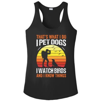 Pet Dogs Watch Birds Ladies PosiCharge Competitor Racerback Tank