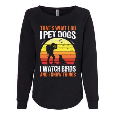 Pet Dogs Watch Birds Womens California Wash Sweatshirt