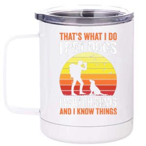 Pet Dogs Watch Birds 12 oz Stainless Steel Tumbler Cup