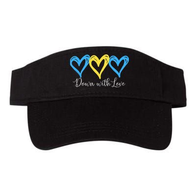 Pretty Down With Love World Down Syndrome Awareness Day Visor