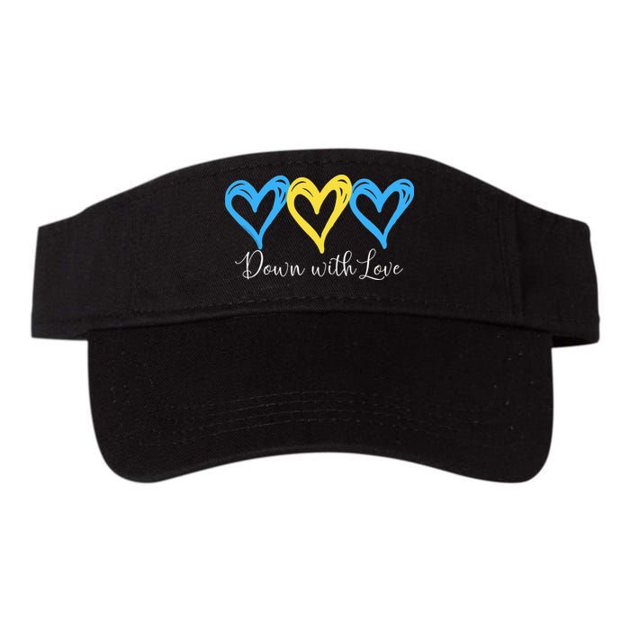 Pretty Down With Love World Down Syndrome Awareness Day Visor