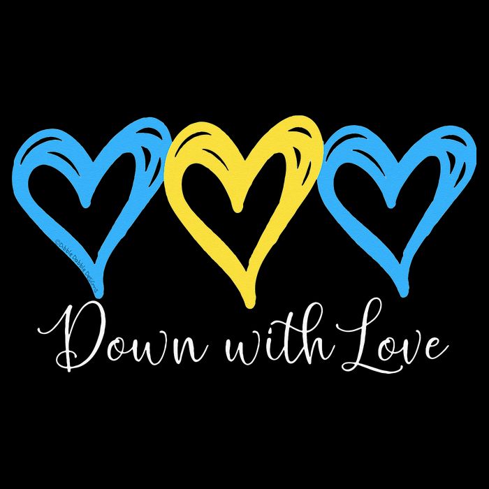Pretty Down With Love World Down Syndrome Awareness Day Visor