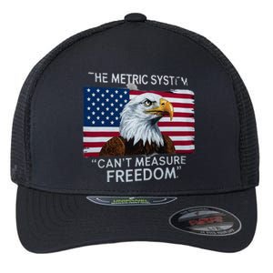 Patriotic Design With American Flag Eagle Measure Freedom Flexfit Unipanel Trucker Cap