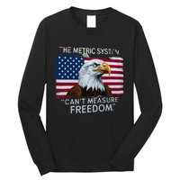 Patriotic Design With American Flag Eagle Measure Freedom Long Sleeve Shirt