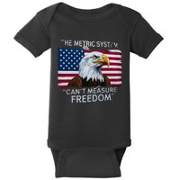 Patriotic Design With American Flag Eagle Measure Freedom Baby Bodysuit