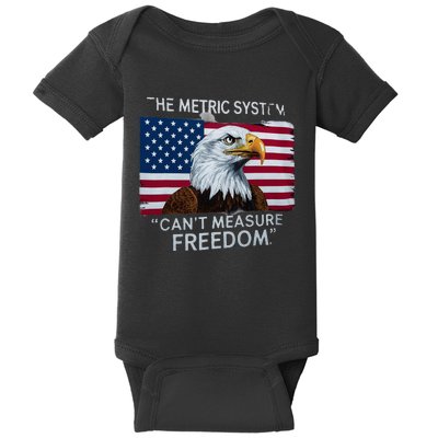 Patriotic Design With American Flag Eagle Measure Freedom Baby Bodysuit