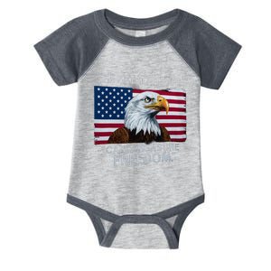 Patriotic Design With American Flag Eagle Measure Freedom Infant Baby Jersey Bodysuit