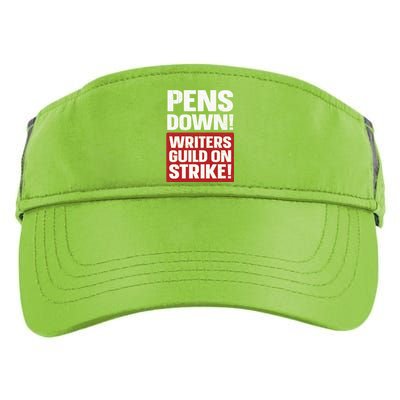 Pens Down Writers Guild Of America WGA Strike Pencils Down Adult Drive Performance Visor