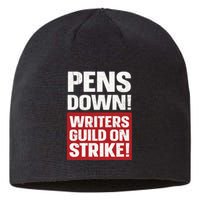 Pens Down Writers Guild Of America WGA Strike Pencils Down Sustainable Beanie