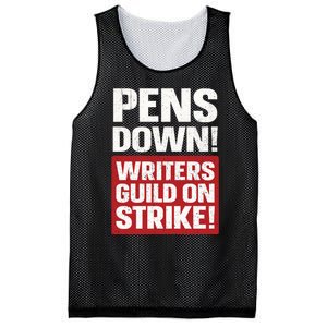 Pens Down Writers Guild Of America WGA Strike Pencils Down Mesh Reversible Basketball Jersey Tank