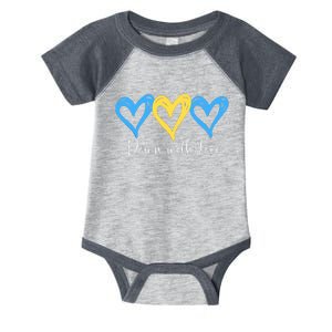 Pretty Down With Love World Down Syndrome Awareness Day Infant Baby Jersey Bodysuit