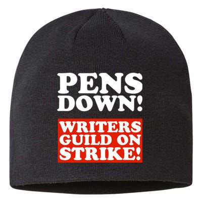 Pens Down Writers Guild On Strike Anti Ai Chatbots Wga Sustainable Beanie