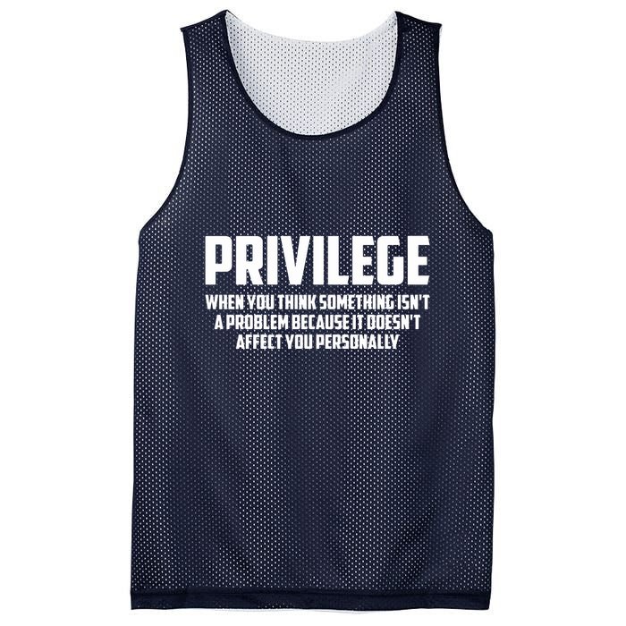 Privilege Definition When It Doesn't Affect You Personally Mesh Reversible Basketball Jersey Tank