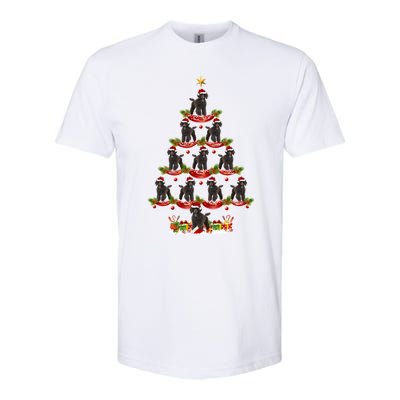 Poodle Dog Xmas Tree Lighting Poodle Christmas Tree Funny Gift Softstyle CVC T-Shirt