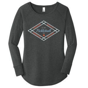 Pickleball Established 1965 Pickleball Women's Perfect Tri Tunic Long Sleeve Shirt