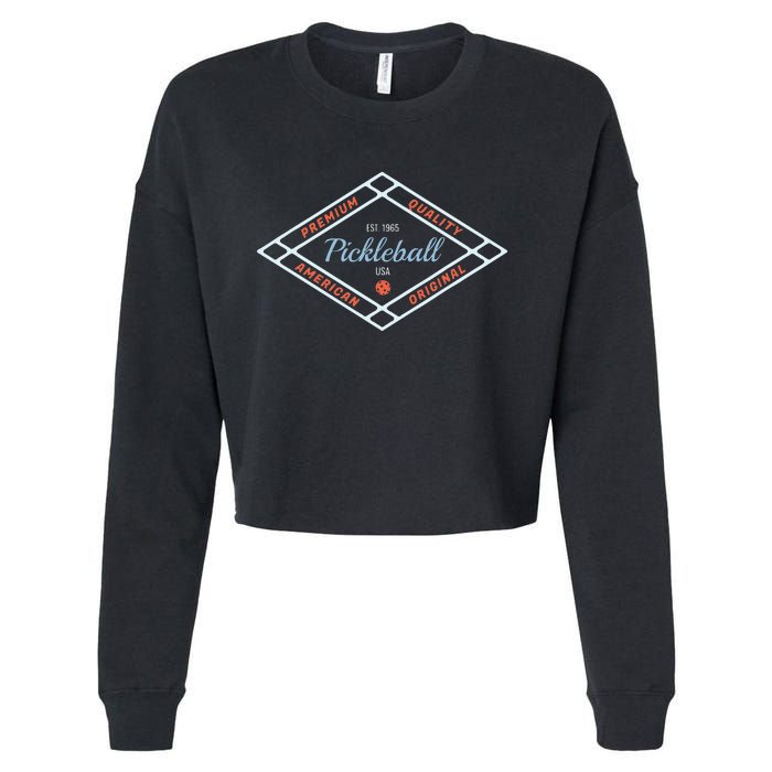 Pickleball Established 1965 Pickleball Cropped Pullover Crew