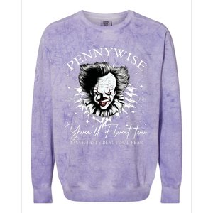 Pennywise Est 1986 You’Ll Float Too Tasty Tasty Beautiful Fear Halloween Colorblast Crewneck Sweatshirt