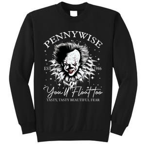 Pennywise Est 1986 You’Ll Float Too Tasty Tasty Beautiful Fear Halloween Sweatshirt