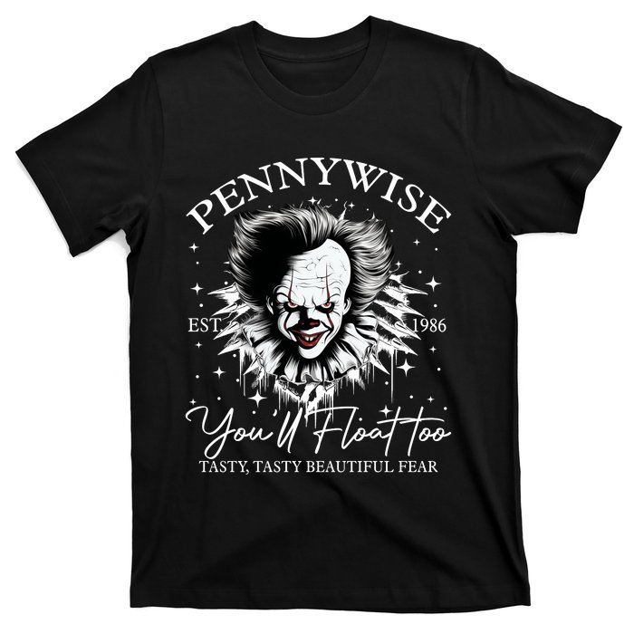 Pennywise Est 1986 You’Ll Float Too Tasty Tasty Beautiful Fear Halloween T-Shirt