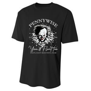 Pennywise Est 1986 You’Ll Float Too Tasty Tasty Beautiful Fear Halloween Performance Sprint T-Shirt