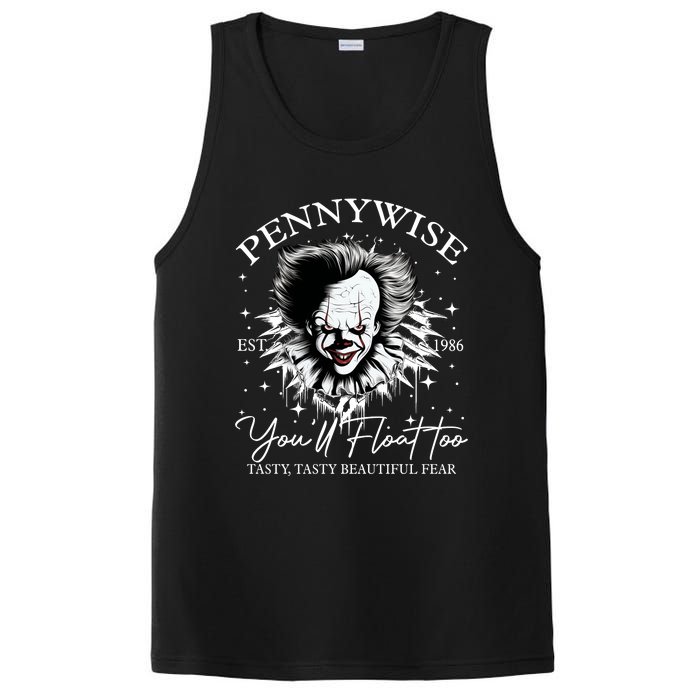 Pennywise Est 1986 You’Ll Float Too Tasty Tasty Beautiful Fear Halloween PosiCharge Competitor Tank