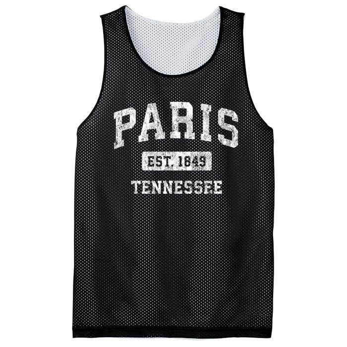 Paris Est 1849 Tennessee Tn Vintage Sports Established Design Mesh Reversible Basketball Jersey Tank