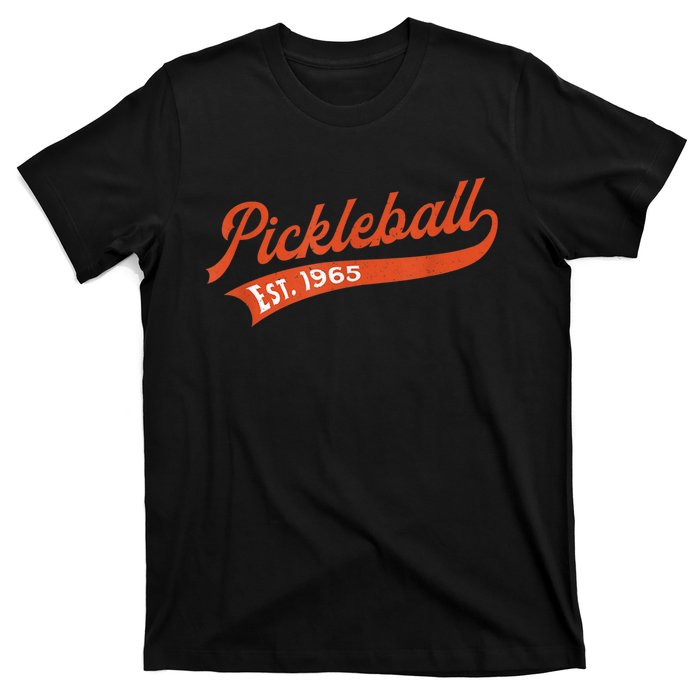 Pickleball Established 1965 – Retro Pickleball Player T-Shirt