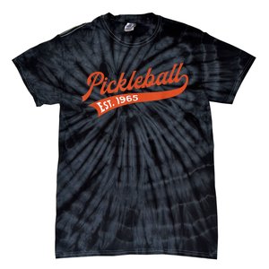 Pickleball Established 1965 – Retro Pickleball Player Tie-Dye T-Shirt