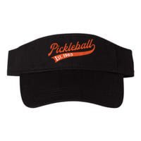 Pickleball Established 1965 – Retro Pickleball Player Valucap Bio-Washed Visor