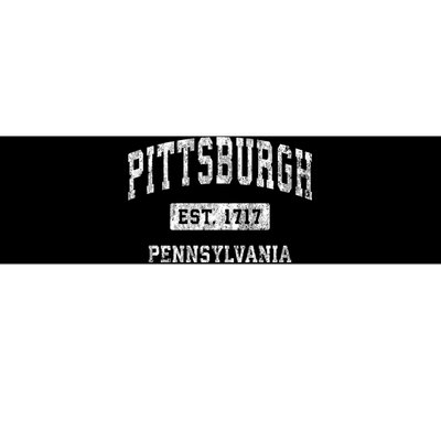 Pittsburgh Est 1717 Pennsylvania Pa Vintage Established Sports Design Bumper Sticker