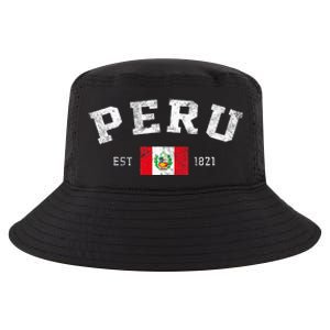 Peru Est. 1821 Peruvian Flag Independence Day Cool Comfort Performance Bucket Hat