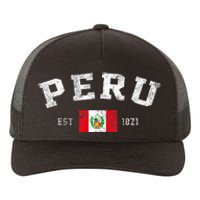 Peru Est. 1821 Peruvian Flag Independence Day Yupoong Adult 5-Panel Trucker Hat