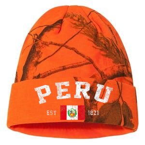 Peru Est. 1821 Peruvian Flag Independence Day Kati Licensed 12" Camo Beanie