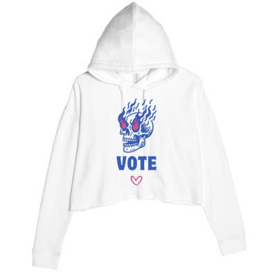 Presidential Election 2024 Cast Your Vote 2024 Crop Fleece Hoodie