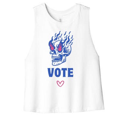 Presidential Election 2024 Cast Your Vote 2024 Women's Racerback Cropped Tank