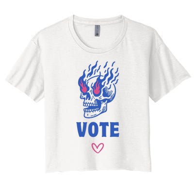 Presidential Election 2024 Cast Your Vote 2024 Women's Crop Top Tee