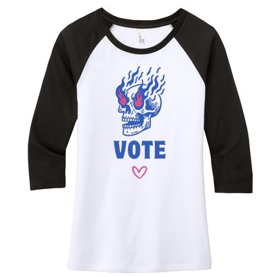 Presidential Election 2024 Cast Your Vote 2024 Women's Tri-Blend 3/4-Sleeve Raglan Shirt