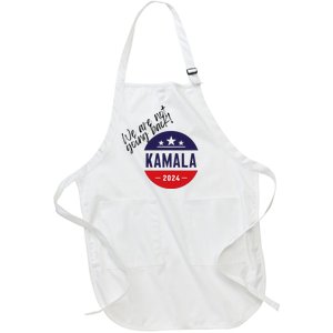 President Election 2024 Madame 47 Vote Usa Proud Democrats Full-Length Apron With Pockets