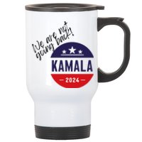 President Election 2024 Madame 47 Vote Usa Proud Democrats Stainless Steel Travel Mug